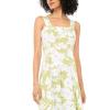 Vince Camuto Women’s Square Neck Maxi Dress(Flora Green)