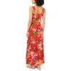 Vince Camuto Women’s Square Neck Maxi Dress(Lobster Red)