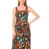 Vince Camuto Women’s Square Neck Maxi Dress(Rich Black)