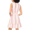 Vince Camuto Women’s V Neck Smocked Waist Mini Dress(Tangerine)
