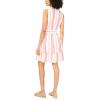 Vince Camuto Women’s V Neck Smocked Waist Mini Dress(Tangerine)