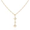 Vince Camuto Goldtone Chain Link Crystal Stone Pendant Necklace