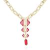 Vince Camuto Goldtone Tri Rose Stone Drop Pendant Necklace