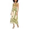 Vince Camuto Women’s Plunging Neck Sleeveless Maxi Dress(Flora Green)