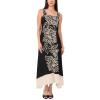 Vince Camuto Womens Square Neck Maxi No Tiers(Rich Black)