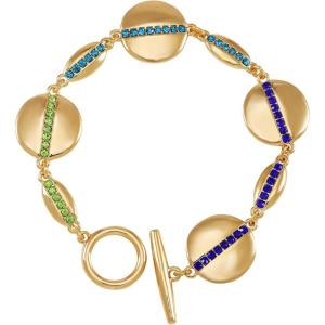 Vince Camuto Goldtone Unique Disc Link Toggle Bracelet