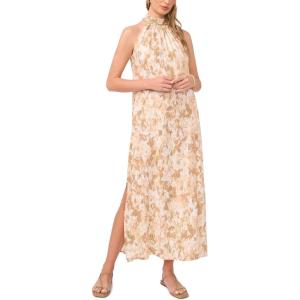 Vince Camuto Women’s Halter Neck Maxi Shift Dress(Natural)