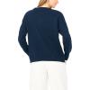 Vince Camuto Women’s Anchor Motifcrew Neck Long Sleeve Sweater(Classic Navy)