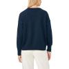 Vince Camuto Women’s Sardine Motifcrew Neck Long Sleeve Sweater(Classic Navy)