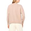 Vince Camuto Women’s Shell Motif Crew Neck Long Sleeve Sweater(Sweet Taupe)