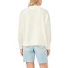 Vince Camuto Women’s Striped Star Crew Neck Long Sleeve Sweater(Antique White)