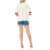 Vince Camuto Women’s USA Crew Neck Long Sleeve Sweater(Antique White)