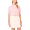 Vince Camuto Women’s Sheer Short Sleeve Cardigan(Baby Pink)