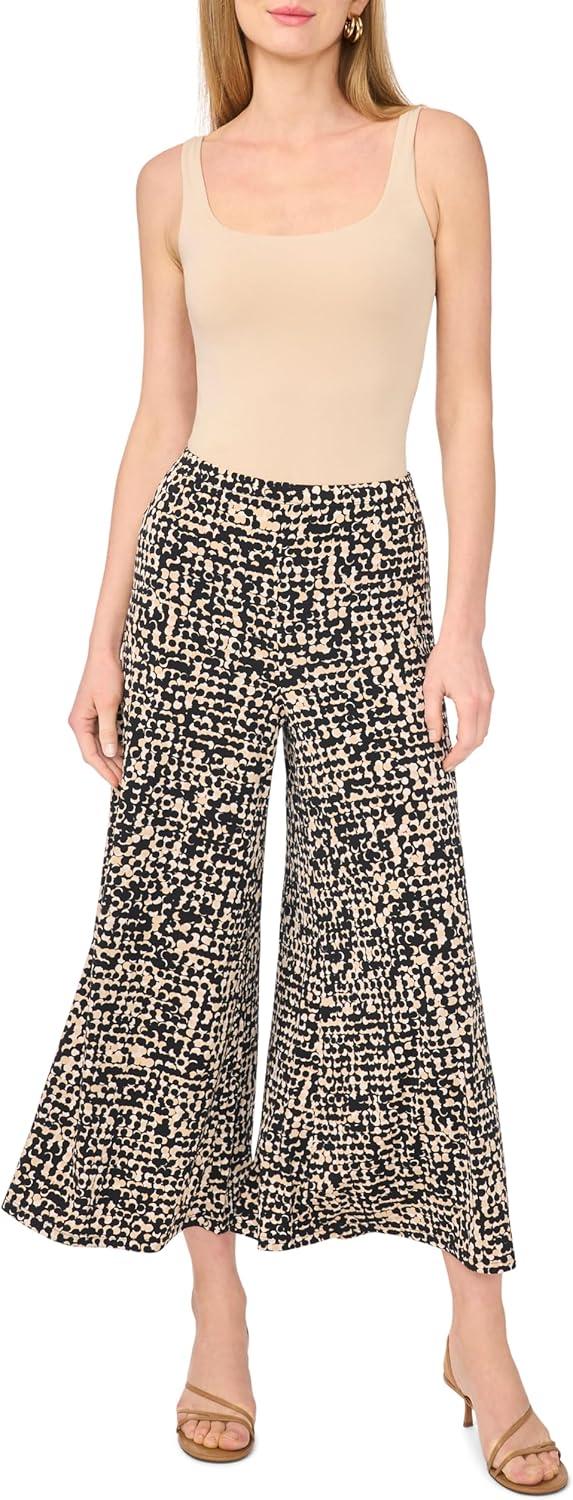 image:imageVince Camuto Womens Pull on Wide Leg PantRich Black