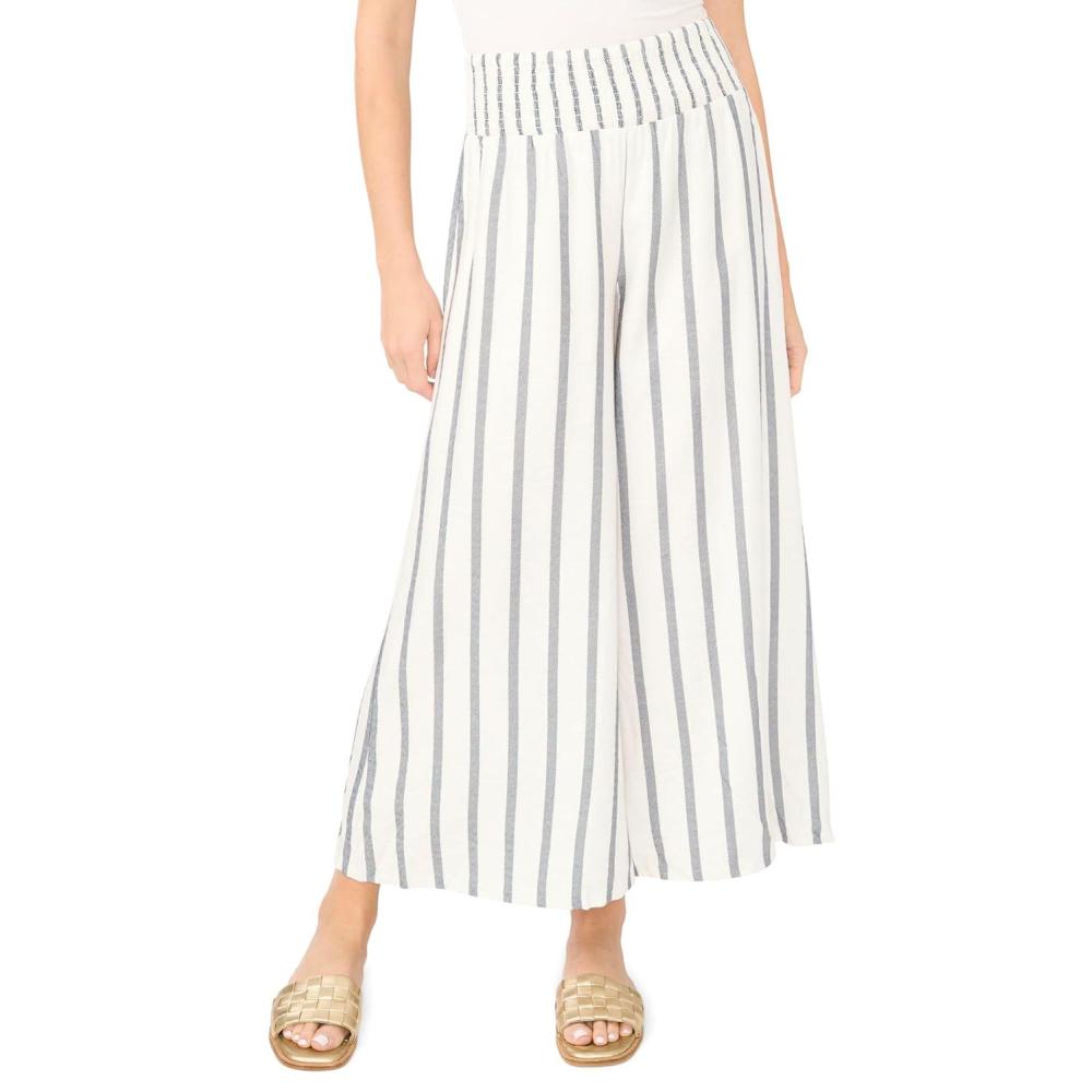 image:imageVince Camuto Womens Cropped Wide Leg PantClassic Navy