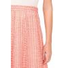 Vince Camuto Women’s Back Elastic Waist Flowy Maxi Skirt(Lobster Red)