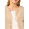 Vince Camuto Women’s Cropped Fringe Jacket(Camel)