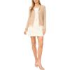 Vince Camuto Women’s Cropped Fringe Jacket(Camel)
