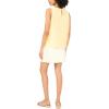 Vince Camuto Women’s Embroidery Tencel Side Vent Tank Top(Lemon Cream)