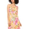 Vince Camuto Women’s Floral Smocked Back Maxi Dress(Plush Pink)