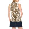 Vince Camuto Women’s Front Cross Over Wrap Sleeveless Tank Top(Burnt Olive)