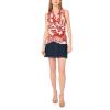 Vince Camuto Women’s Front Cross Over Wrap Sleeveless Tank Top(Rust)