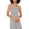 Vince Camuto Women’s Geo Challis Four Tier Maxi Dress(Rich Black)