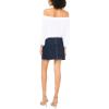 Vince Camuto Women’s Off the Shoulder Pleated Blouse(Ultra White)