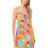 Vince Camuto Women’s Printed Four Tier Maxi Dress(Tangerine)