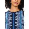 Vince Camuto Women’s Printed Sleeveless Tank Top(Classic Navy)