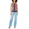 Vince Camuto Women’s Printed Sleeveless Tank Top(Rust)