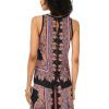 Vince Camuto Women’s Printed Sleeveless Tank Top(Rust)
