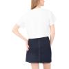 Vince Camuto Women’s Short Sleeve Tie Front Top(Ultra White)