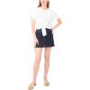 Vince Camuto Women’s Short Sleeve Tie Front Top(Ultra White)