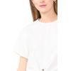 Vince Camuto Women’s Short Sleeve Tie Front Top(Ultra White)