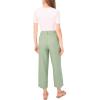 Vince Camuto Women’s Soft Twill Cropped Front Pocket Pants(Eucalyptus)