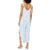 Vince Camuto Women’s Tie Strap Sleeveless Wide Leg Jumpsuit(Blue Cloud)