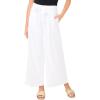 Vince Camuto Women’s Linen Wide Leg Tie Waist Pant(Ultra White)