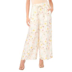 Vince Camuto Women’s Angled Hem Pull on Pants(Ultra White)