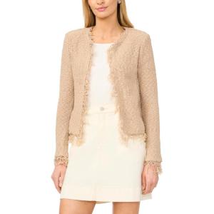 Vince Camuto Women’s Cropped Fringe Jacket(Camel)