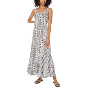 Vince Camuto Women’s Geo Challis Four Tier Maxi Dress(Rich Black)