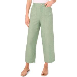 Vince Camuto Women’s Soft Twill Cropped Front Pocket Pants(Eucalyptus)