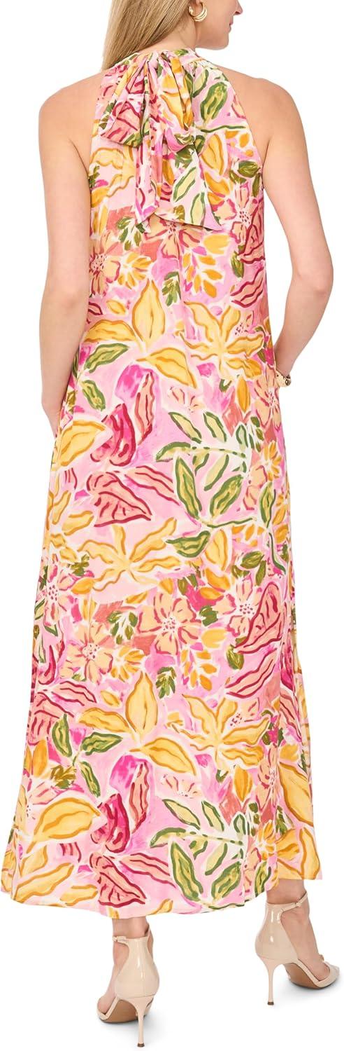 image:imageVince Camuto Womens Halter Tie Back Maxi DressPlush Pink