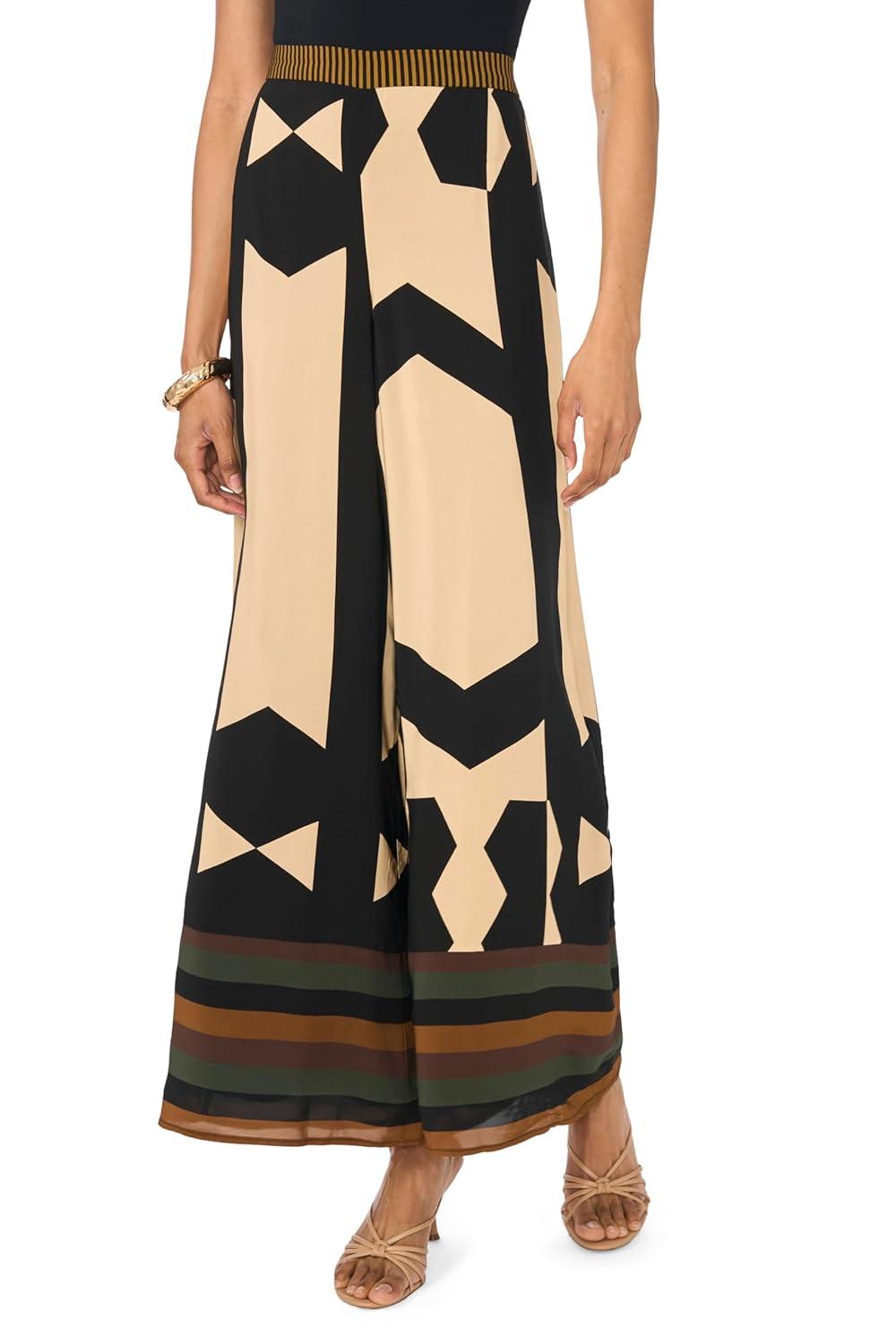 image:imageVince Camuto Womens Wide Leg Pull on PantRich Black