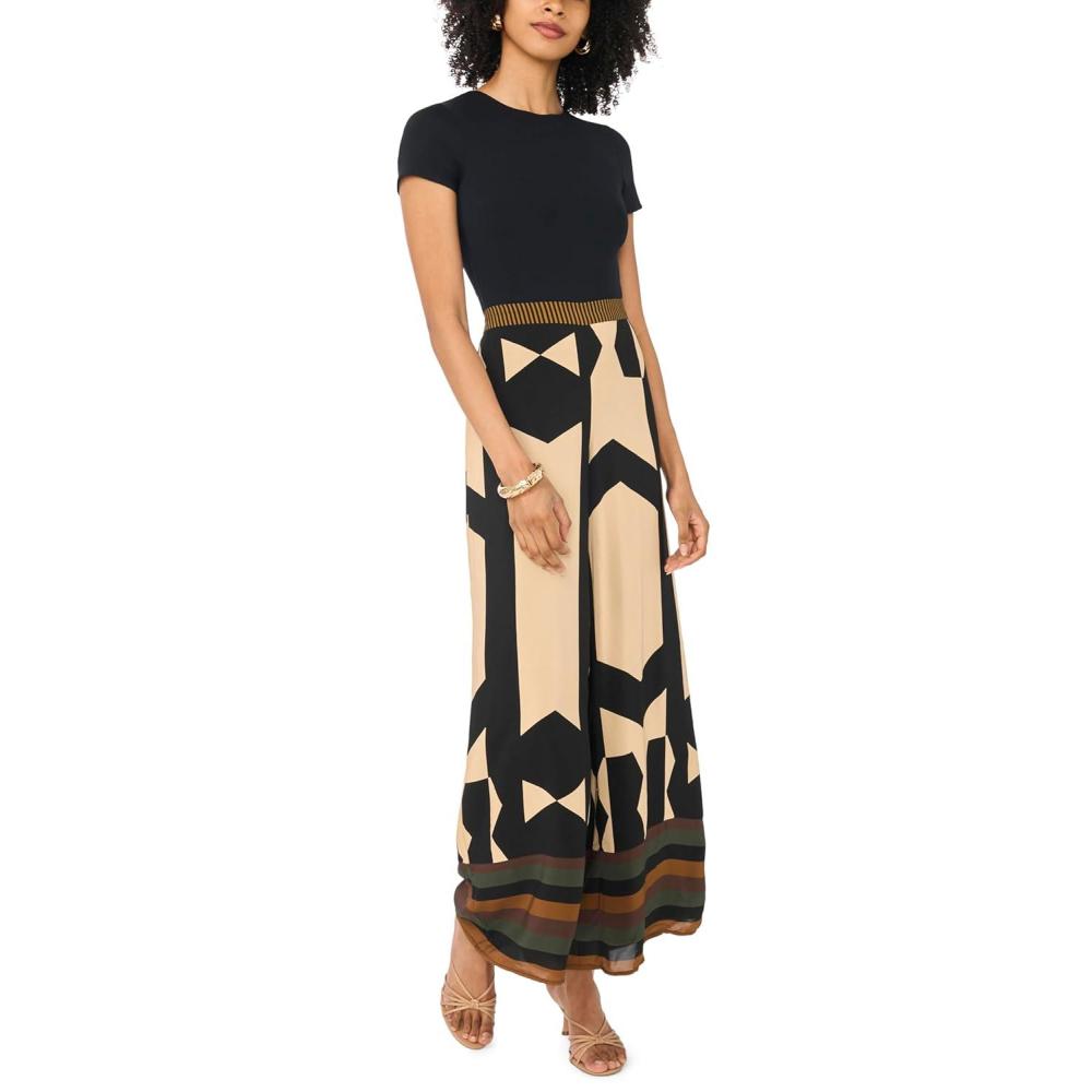 image:imageVince Camuto Womens Wide Leg Pull on PantRich Black