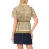 Vince Camuto Women’s Celted Crew Neck Blouse(Light Olive)