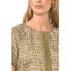 Vince Camuto Women’s Celted Crew Neck Blouse(Light Olive)