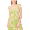 Vince Camuto Women’s Challis Smocked Back Challis Maxi Dress(Shell Pink)