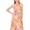 Vince Camuto Women’s Halter Tie Back Maxi Dress(Plush Pink)