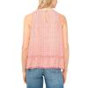 Vince Camuto Women’s Peplum Halter Neck Sleeveless Top(Lobster Red)